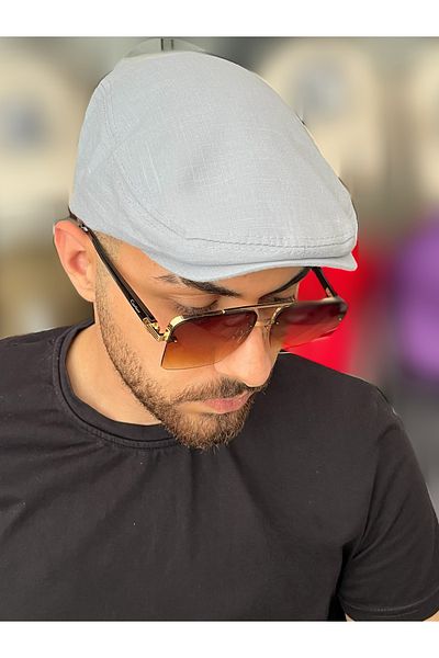 ZERAMİNE London Cap Hat Elastic Summer Gray