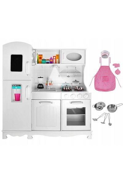 Smart Vibe Vintage Kitchen For Children With Led Lighting, Wooden Accessories, Woodplay