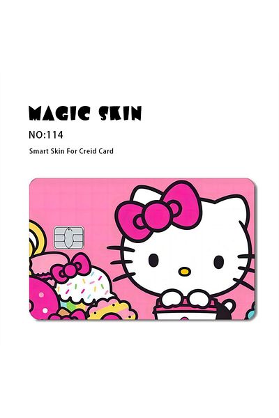 JOY TOP Small Chip 114 Sanrio Hello Kitty My Melody Poker Sticker Film Tape Skin For Credit Card Debit Card