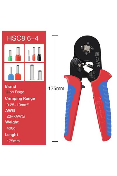 Choice Hsc8 6-4a Crimping Tools Ferrule Sleeves Tubular Terminal Wire Crimper Pliers Household Electrical S