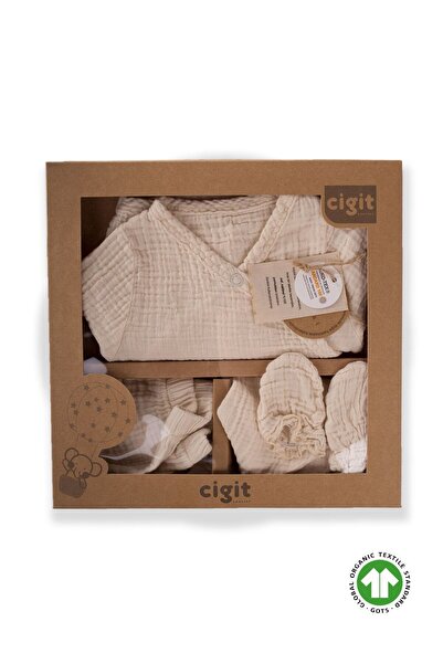 Cigit Organic Hospital Released Baby Set 0-3 Months Raw