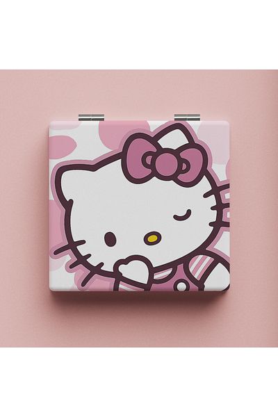 Takara Tomy B Sanrio Mirror Portable Small Mirror Hello Kitty Cinnamoroll Portable Folding Mirrors Double-sided.