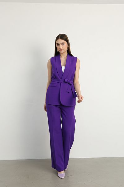 Swass Violet Belted Vest