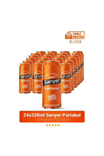 Sarıyer Gazoz Sarıyer Portakal Aromalı Gazoz 330ml x 24 Adet