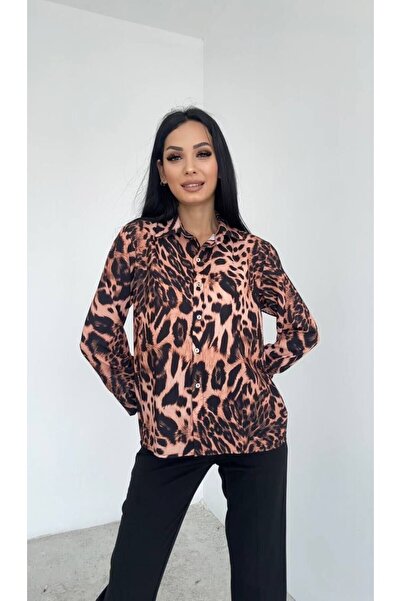 Swass Κλασικό πουκάμισο με σχέδιο λεοπάρ