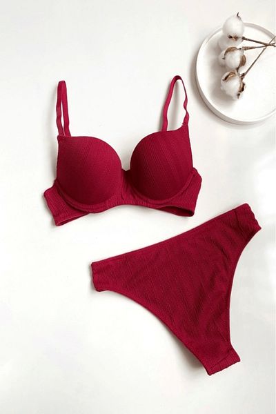 gc gece incisi Set de sutien cu model răsucit