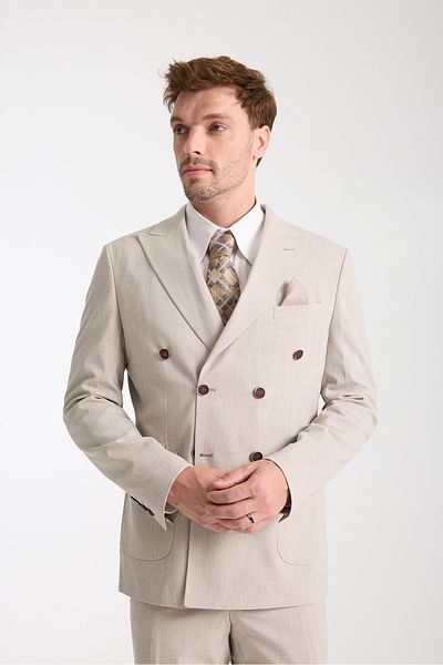 Ted Davıd Striped Double-breasted Suit