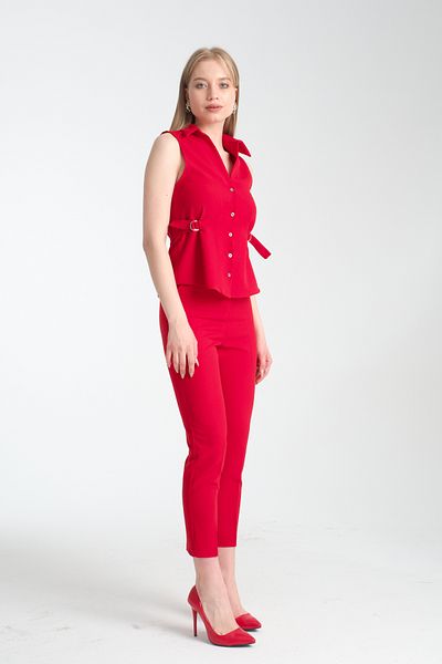 Swass D Buckle Detailed Vest Red