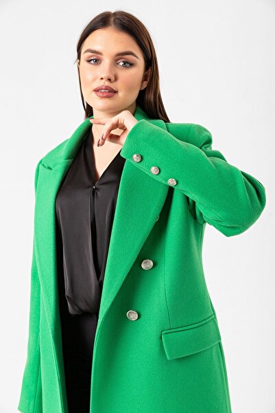 Swass Dlouhý kabát s knoflíky