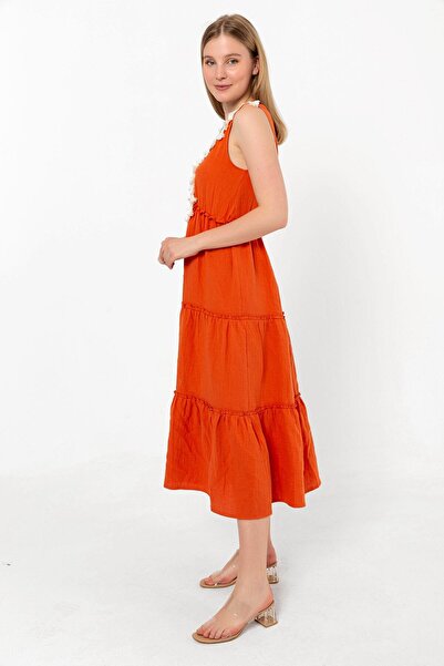 Swass Γυναικείο φόρεμα μούσλι