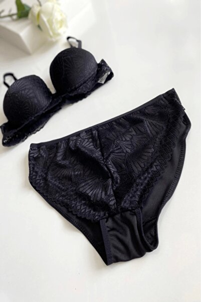 Gece İncisi Бюстгальтер з підтримкою та мереживними деталями