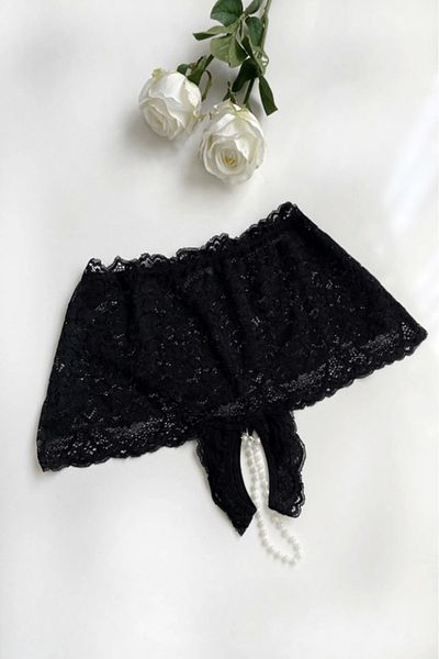 gc gece incisi Plus Size Pearl Detailed String