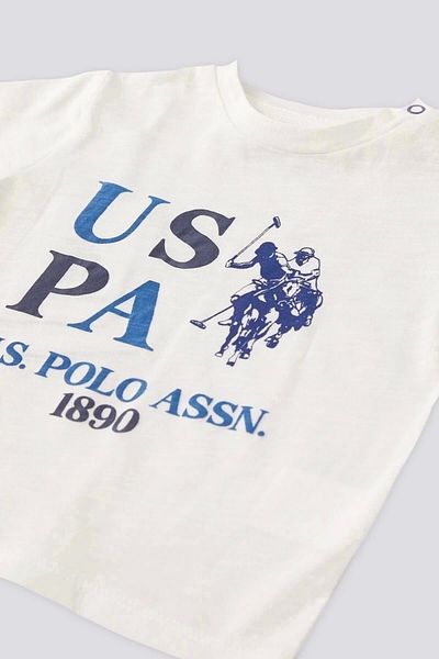 U.S. Polo Assn. Set cu licență pentru băieți, cremă amestecată