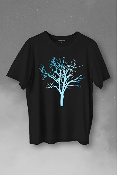 Kendim Seçtim Priroda Drvo života Suva silueta drveta Štampano Majica unisex ...