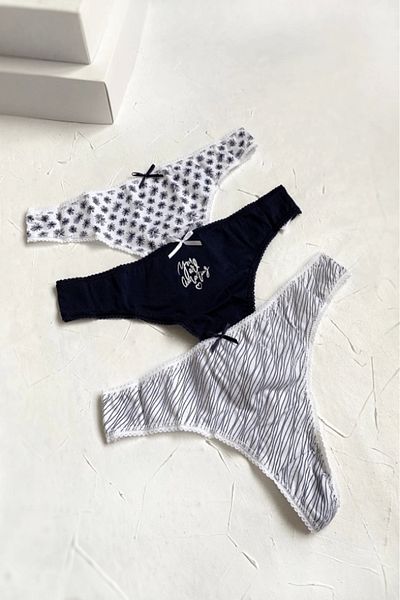 gc gece incisi Cotton Thong Set of 3