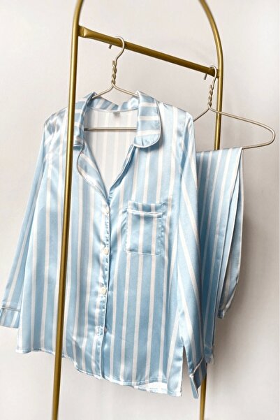 gc gece incisi Çizgili Pijama Takımı