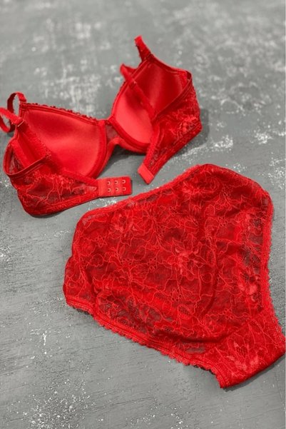 gc gece incisi Lace Detailed Bra Set