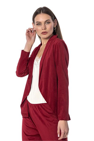 Swass Corduroy Red Blazer Women's Jacket