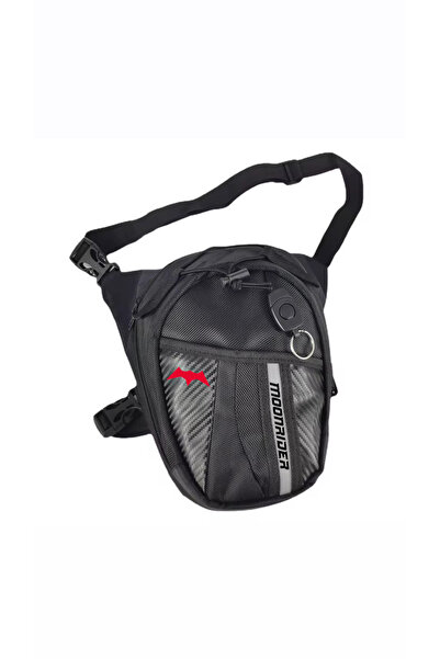 Moonrider Motosiklet Bacak&bel Çantası Premium Suya Dayanıklı Unisex Geniş Ayarlanabilir Kemerli Motorcu Çanta
