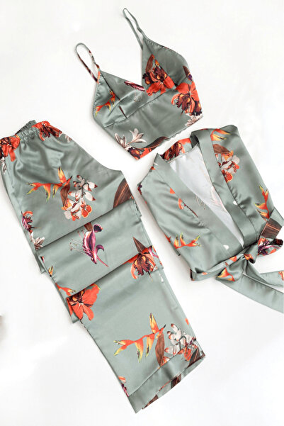 Gece İncisi Set de halate florale