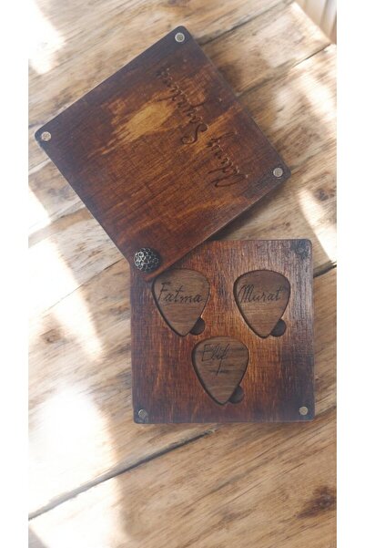 Donizetti Kişiye Isime Özel Ahşap Pena Kutusu 3 Pena Hediye - Müzik Severlere...