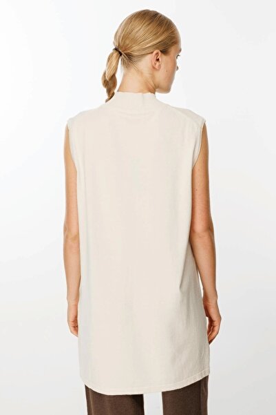 Ghisa YENİ GHİSA KADIN KOLSUZ TRİKO TUNİK 5KKNTNK4659