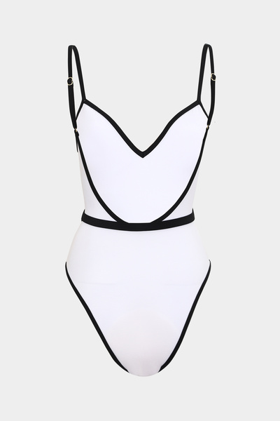 Açelya Okcu Premium Kontür Detaylı HERA Fit Kadın Mayo