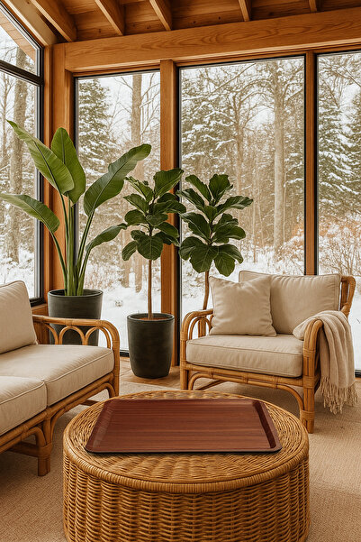 Veliday Kaymaz Tepsi 43x61 Büyük Boy Cafe Servis Tepsisi