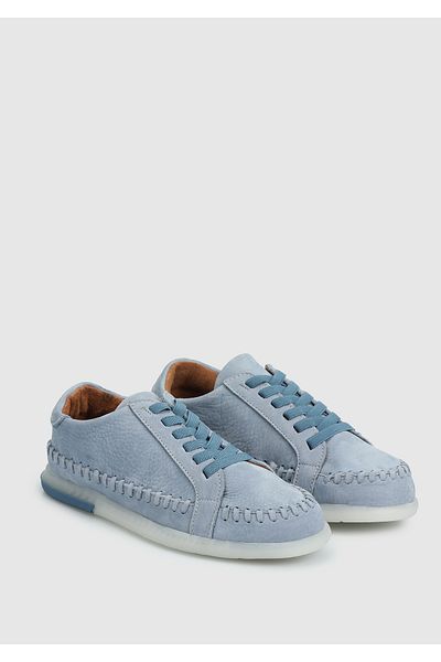 Eclipse Blue Leather Women's Shoes