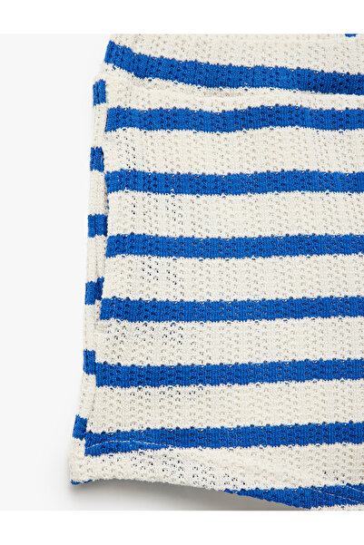 Koton Lastikli Bel Regular Fit Ekru Kız Çocuk Şort 5SKG40061AK