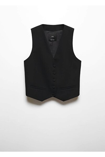 MANGO Woman Düğmeli takım yelek