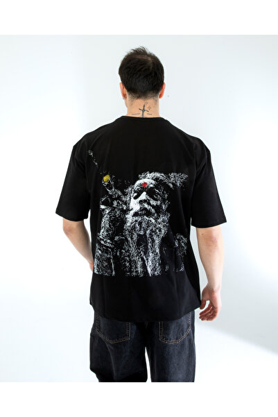 Lescho Oversize Unisex Printed T-Shirt Dope