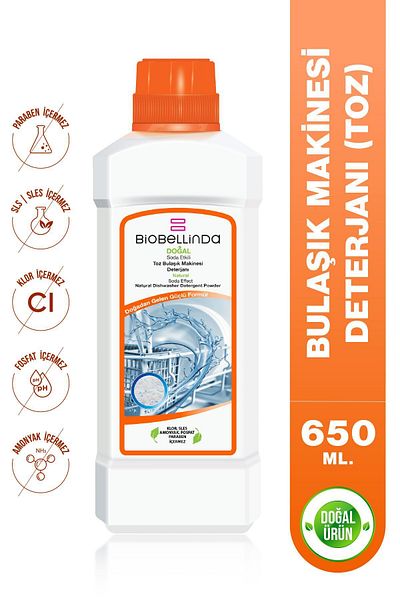 BioBellinda Natural Concentrated Powder Dishwasher Detergent 650 Gr