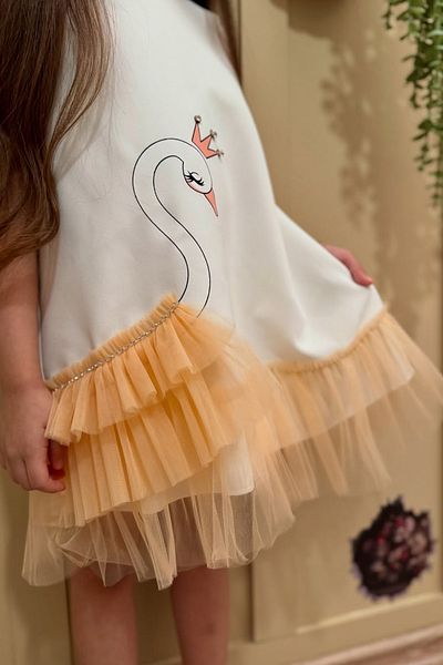 Baby Animals Baby Girl Girl Kid Birthday Party Wedding Dress Sleeveless Ruffled Tulle Tutu Tutu Lined