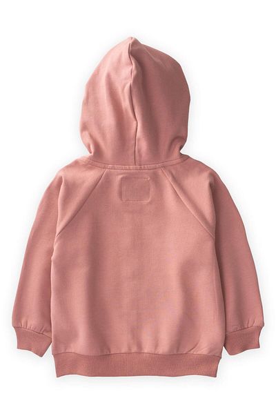 Cigit Hooded Zippered Cardigan 1-14 Years Dusty Rose