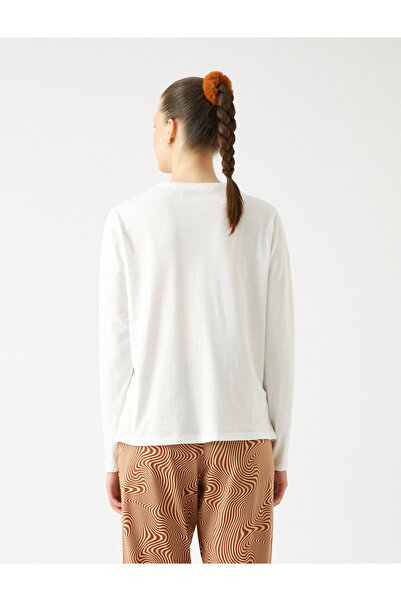 Koton Pyjama-Set aus bedruckter, gemusterter Baumwolle mit langen Ärmeln