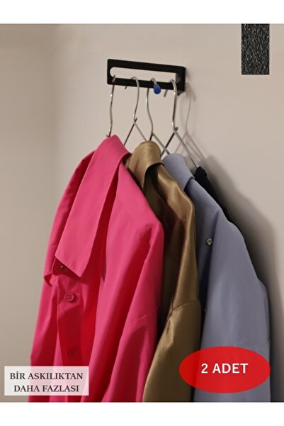 EKU DESİNG Duvar Askısı - Demir Kıyafet Askılığı - Duvar Giysi Askısı - Demir Kıyafet Askılığı - 2 Adet