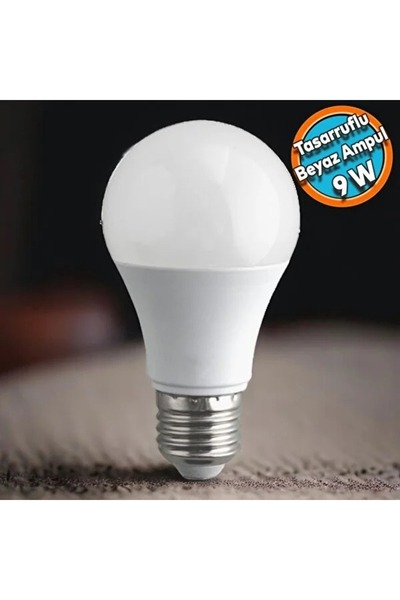 Cata 1 adet 9W LED Ampul A+ 6500k soğuk beyaz ışık lamba aydınlatma enerji tasarruflu uzun ömürlü E27