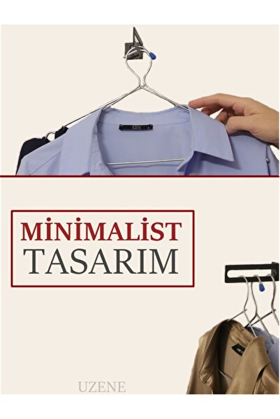 EKU DESİNG Duvar Askısı - Demir Kıyafet Askılığı - Duvar Giysi Askısı - Demir Kıyafet Askılığı - 2 Adet