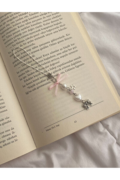 bettymettys Pembe Kurdeleli Fiyonklu Telefon İpi Telefon Charmı