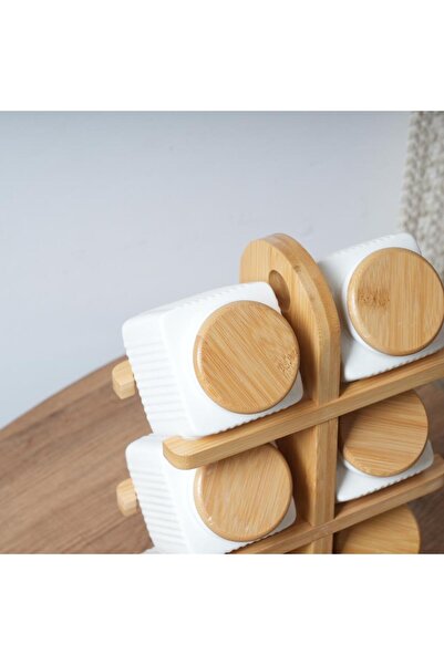 Generic 6 Pieces Spice Set with Wooden Holder