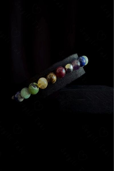 SEVGİLİ TAKI Chakra Natural Stone Bracelet| 777 Series