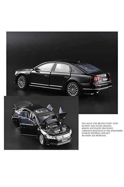 CarStore Vw Lisansli Passat Maket Metal Araba Birebir Ayni Sunrooflu Siyah
