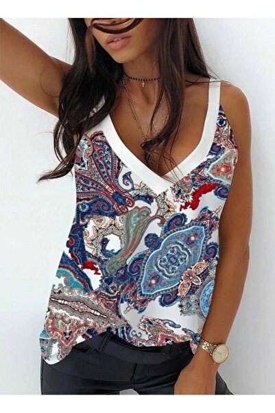 Hney Bluză din microțesătură pentru femei, cu bretele de umăr, cu decolteu în...