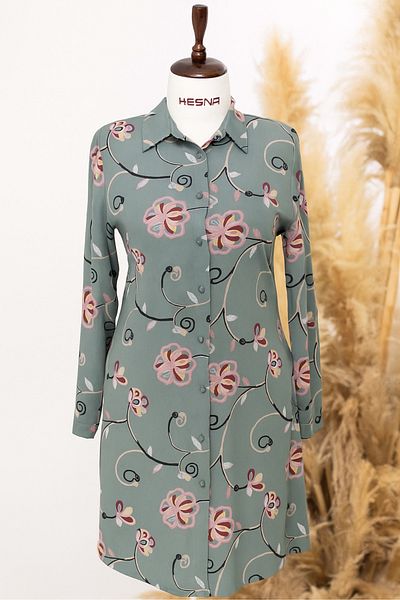 HESNA Ebrar Tunic - Floral Pattern