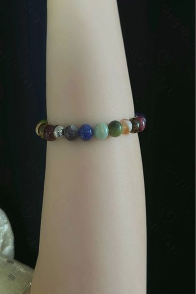 SEVGİLİ TAKI Chakra Natural Stone Bracelet| 777 Series