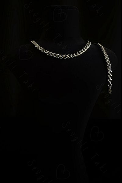 SEVGİLİ TAKI Thick Gourmet Model Steel Chain Children's Bracelet-Gentle Series