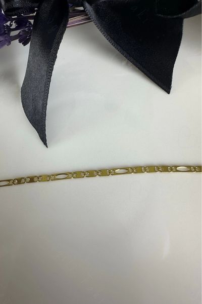 SEVGİLİ TAKI Flat Chain Gold Children's Bracelet |   Zoo Series