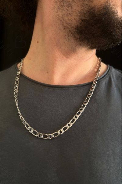 SEVGİLİ TAKI Figaro Model Steel Chain Necklace| Arrow Series