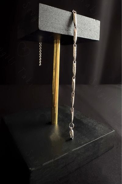 SEVGİLİ TAKI Silver Melon Model Steel Bracelet - Series 1+